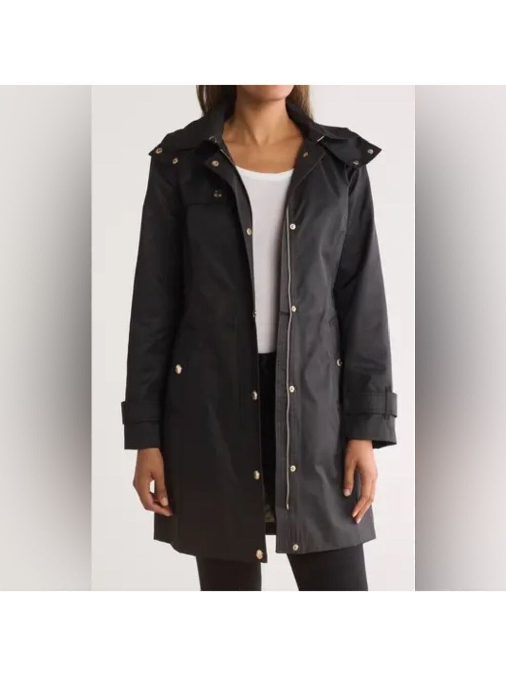 Michael Kors Brown Weatherproof Mid Length Coat